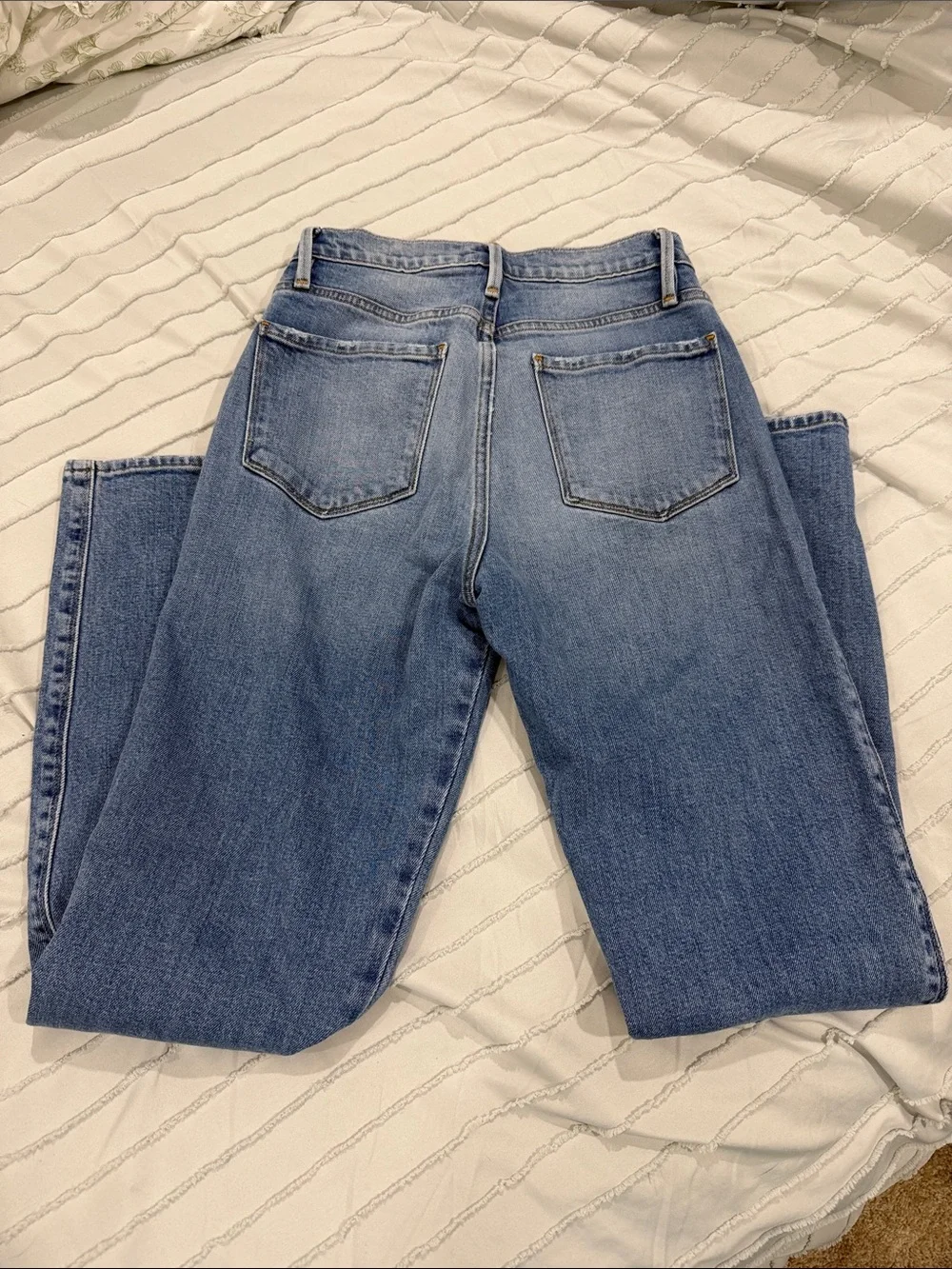 Frame Denim Light Wash Straight Leg Jeans - Picture 2 of 4